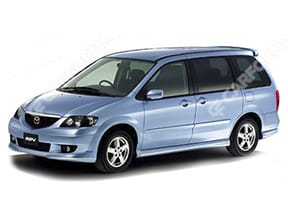 Ворсовые коврики на Mazda MPV II 1999 - 2006