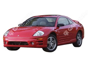 Ворсовые коврики на Mitsubishi Eclipse III 2000 - 2005