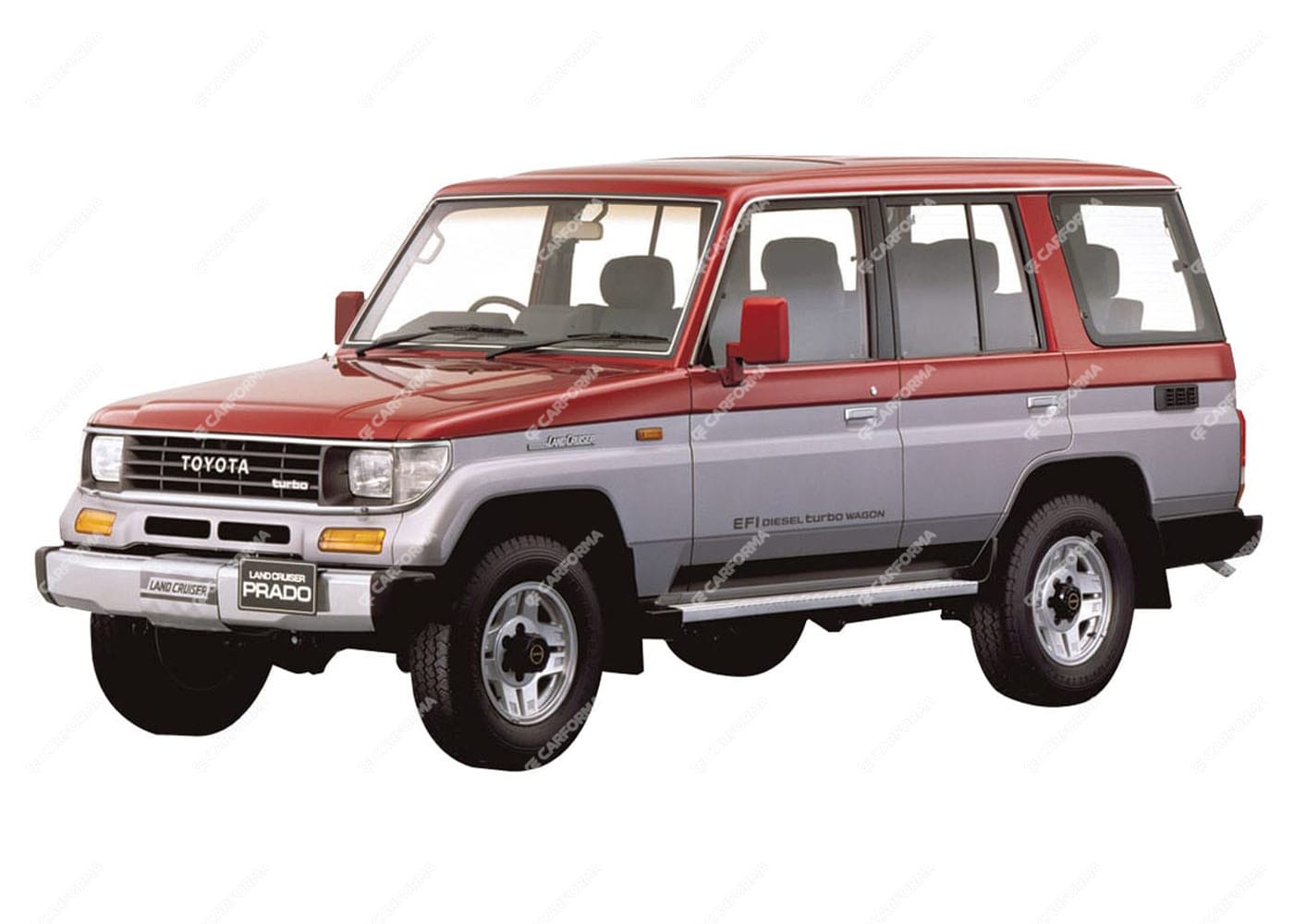 Ворсовые коврики на Toyota Land Cruiser Prado 70 1984 - 2024