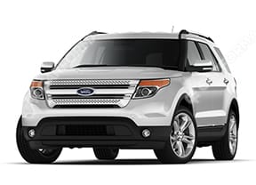 Ворсовые коврики на Ford Explorer V 2010 - 2019