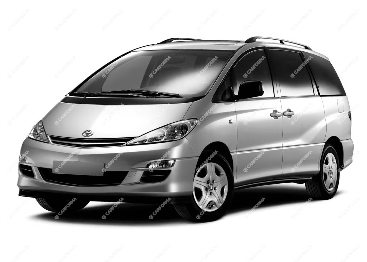 Ворсовые коврики на Toyota Previa (XR30, XR40) 2000 - 2007