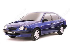 Ворсовые коврики на Toyota Corolla (E11) 1997 - 2001