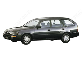 Ворсовые коврики на Toyota Sprinter (E10) 1991 - 2002