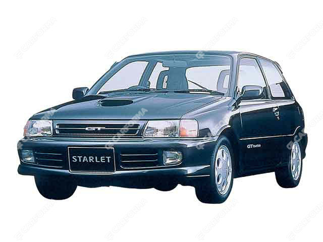 Ворсовые коврики на Toyota Starlet (P80) 1989 - 1995