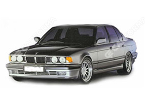 Ворсовые автоковрики на BMW 7 (E32) 1986 - 1995 в Челябинске