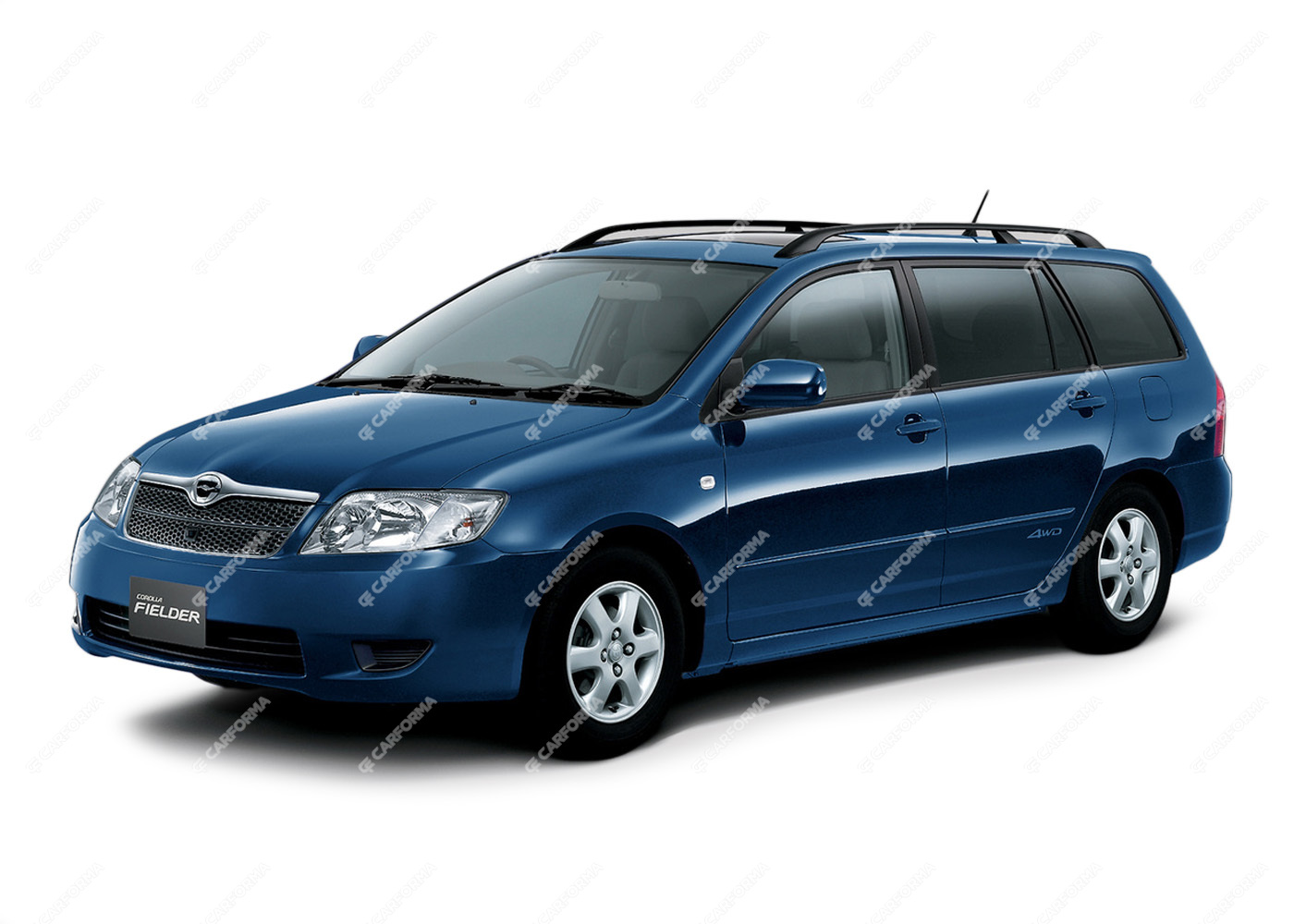 Ворсовые коврики на Toyota Corolla Fielder (E12) 2001 - 2006