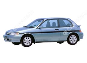 Ворсовые коврики на Toyota Cynos (L50) 1995 - 1999