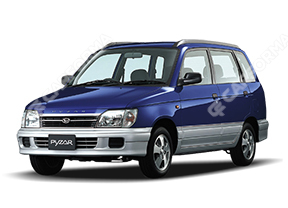 Ворсовые автоковрики на Daihatsu Pyzar 1996 - 2002 в Челябинске