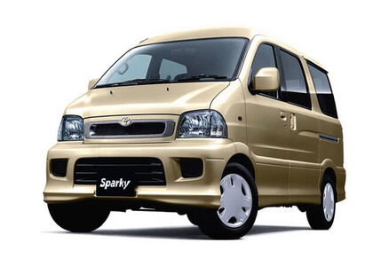 Ворсовые коврики на Toyota Sparky 2000 - 2003 в Москве