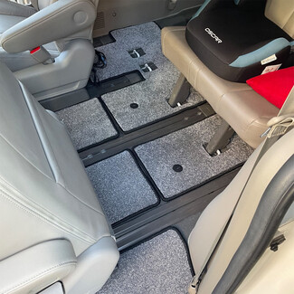 Ворсовые коврики на KIA Carnival III 7 мест 2014 - 2021 в Москве
